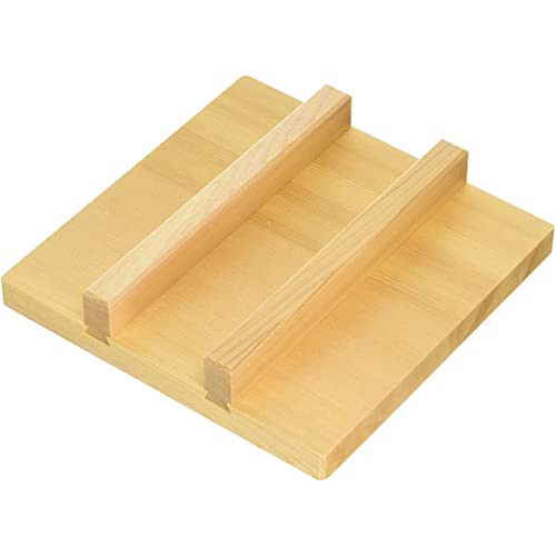 Image of TIKUSAN Japanese Wooden Lid for Japanese Rolled Omelets Tamagoyaki Copper Pan Square Type (7.1" (18cm))