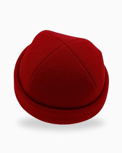 frihed.® Chapeau de sauna Rubis en laine – 100 % laine vierge – Accessoire de sauna de qualité supérieure pour hommes et femmes – Taille flexible – Fabriqué à Lunebourg