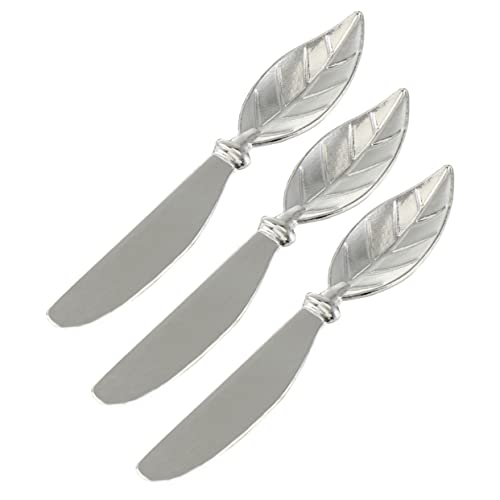 Cabilock 3pezzi Spreader per Burro Portatile in Lega di Zinco Manico Ergonomico Utensile per Tagliare Formaggio Spatola per Burro Accessorio per Casa