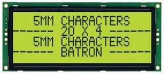 Batron LCD Module, Alphanumeric, 20X4 - BTHQ42005VSS-STF-LED04