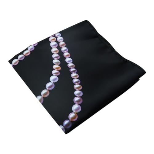 Tiardey Black Adult Bibs for Elderly Waterproof Adult Bib for Eating Adult Bibs - Pearl Style - Image 3