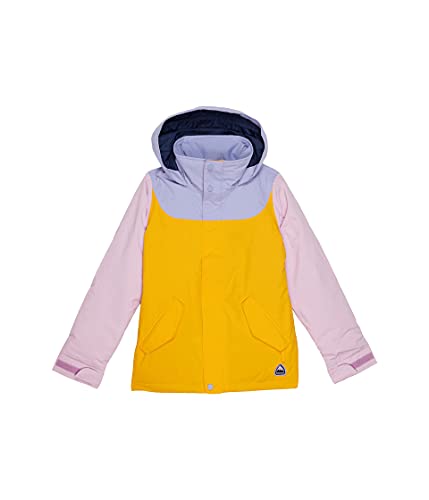 Burton Jaqueta Elodie padrão para meninas, buquê de orquídea/luva oxforme/violeta cádmio, pequeno