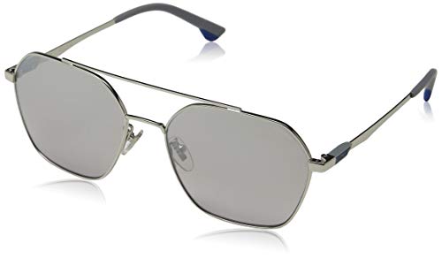 Police Sunglasses Herren VIBE 2 Sonnenbrille, Grau (Shiny Palladium/Grey)