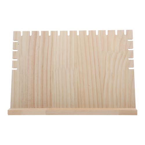 SUPVOX Expositor de Collares de Madera Medio Tamaño, Soporte Organizador Multifuncional para Joyas, Estantes para Joyería, Exhibición de Pulseras y Colgadores, Adecuado para Hogar