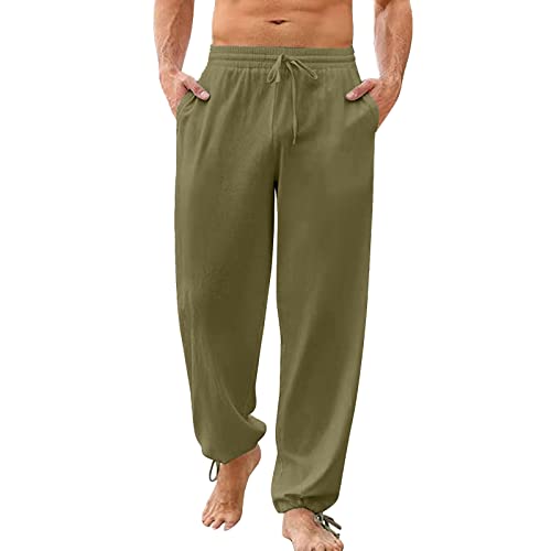 Pantalon de plage homme taille haute avec cordon de serrage léger