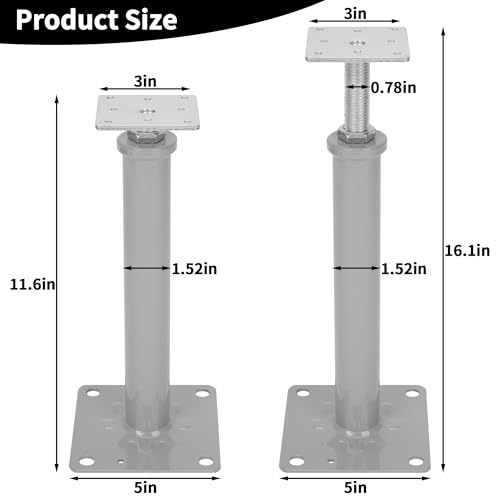 Huyear 0004 4 Pcs House Jacks For Leveling thumb #1