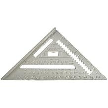 Johnson Level & Tool RAS-1B Johnny Square Professional Aluminum Rafter, 7", Silver, 1 Square