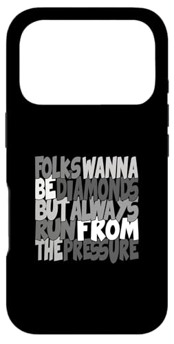 �O���[�J���[ �_�C�������h Don't Run From Pressure �O���[�̃O���t�B�b�N�B �X�}�z�P�[�X iPhone 17 Pro �p
