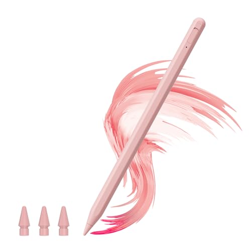 Uogic Caneta Stylus para iPad com rejeição de palma, recarregável, caneta ativa para iPad 6/7/8/9/10, Pro 27.9 cm/32.8 cm/M4, Air M2/3rd/4th/5th, Mini 5th/6th
