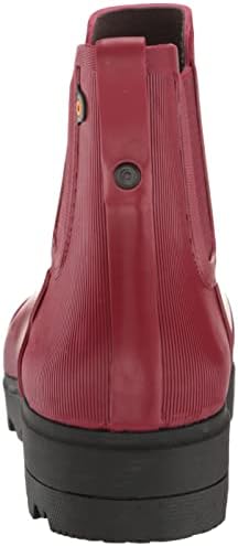 Bogs Women's Holly Chelsea Shine Boot Rain, Cranberry, 11 | Image 2