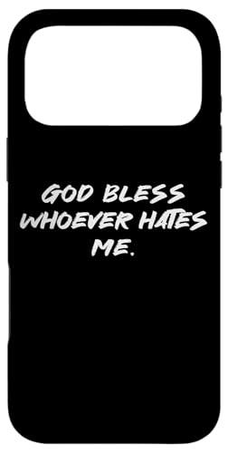 God Bless Whoever Hates Me ���`�x�[�V�������p�� �X�}�z�P�[�X iPhone 17 Pro Max �p