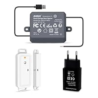 didikit Smart-Garagentoröffner mit Funk-Türsensor, kein Hub erforderlich, WLAN Fernsteuerung mit smart Life App, Sprachsteuerung