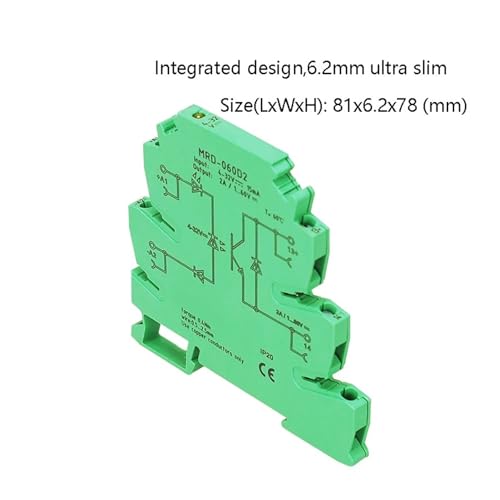 Module de micro-relais MRD-060D2 rail DIN lot de 15 pièces pour armoire électrique
