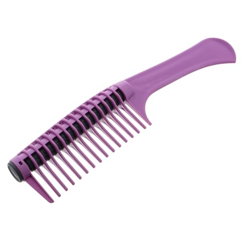VINTORKY Peigne à Teinture Cheveux Rouleau Intégré Couleur Violet Plastique Résistant Pour Femmes Coloration Capillaire Soin Huile Coiffage Usage Professionnel Et Domicile