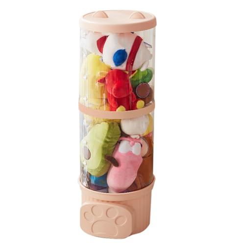 Bac de rangement d'animaux en peluche empilable pour grands doudous