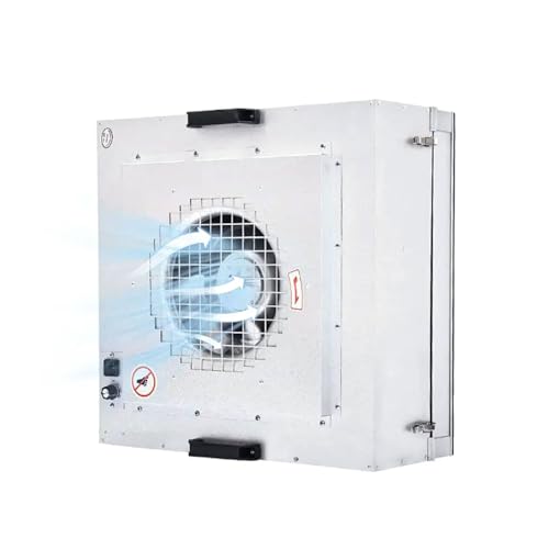 BDJSN Industrial Laminar Flow Hood, 500m³/h High Efficiency Vertical Fan with H13 HEPA Filter, Class 100 Clean, 120W Multifunctional Air Purifier for Lab and Industry