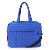 JBB 2.0 Travel Bags for Women Gym Duffle Overnight Weekender 22L 9 Pockets with Shoe Compartment Sports Workout Tote Water Resistance Nylon Carry On Luggage Blue