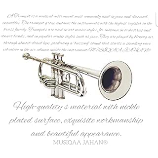 Image of SM'SAI MUSICAL 02 NICKLE TRUMPET (NADIR ALI) MODEL WITH BAG AND 7C MOUTHPIEC ALSO ONLY FOR LOVERS OF TRUMPET