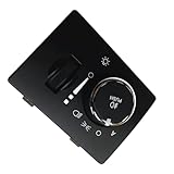 Kacepar Auto-Frontscheinwerferschaltersteuerung mit Nebelscheinwerfer und AUTO-Funktion, kompatibel mit Chrysler 300 300C 2005–2011 68189156AA 98258718AA 68189148AA