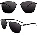 Produktbild CREYESTAL Polarisierte Sonnenbrille mit Entspiegelung, Metall Fliegerbrille Pilotenbrille, Ultraleicht und Bequem, Premium HD Linsen 100% UV400, für Herren