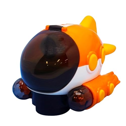Juguete modelo de avión,Juguete modelo submarino | Juguete de simulación de avión eléctrico ligero y musical - Juguete modelo de barco de simulación eléctrica con diseño de astronauta de más de 3 años
