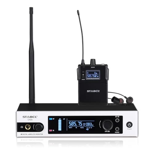 STABCL Professional UHF Wireless in Ear Monitor System with Bluetooth,