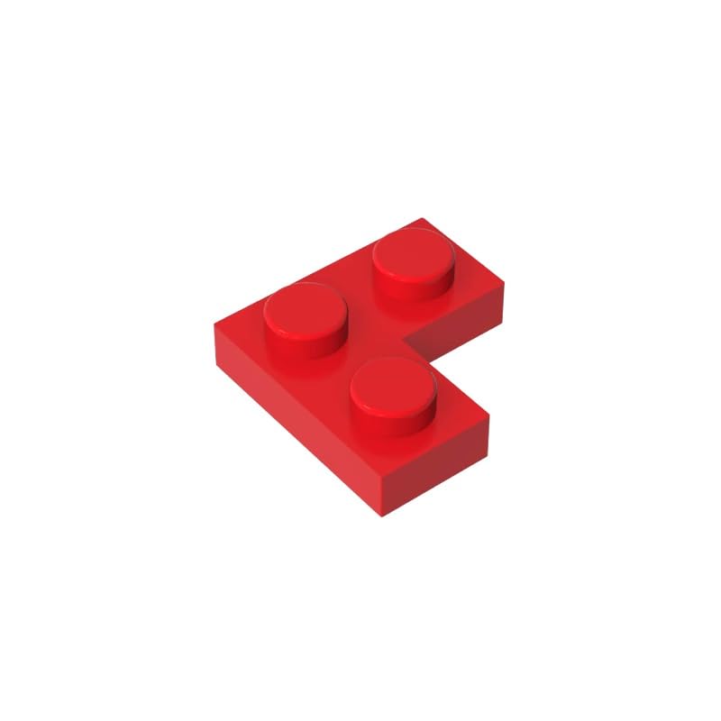 Gobricks GDS-585 Plate 2x2 Corner 50PCS Compatible with Lego 2420 DIY Parts and MOC Components for Major Brick Brands Color?Red 21