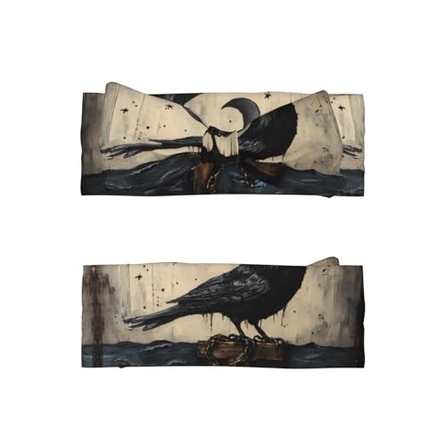 Anchor Crow Bow Hair Accessories, Children's Elastic Bow Headband 0-6 Months, Newborn, Baby, Toddler Hair Accessories2