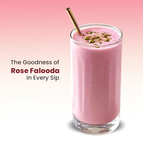 Image of Fitspire YOR Daily Rose Falooda Protein Powder 50g | 20g Protein with 24+ Vitamins & Probiotics for Daily Wellness | Zero Added Sugar, Sweetened with Monk Fruit