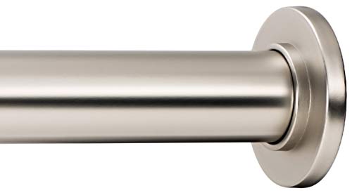 Ivilon Tension Curtain Rod - Spring Tension Rod for Windows or Shower, 54 to 90 Inch. Satin Nickel by Ivilon - Used condition - US$29.53
