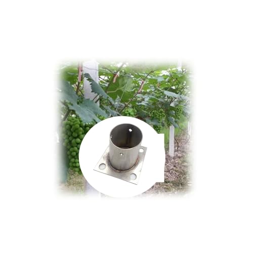 Stainless Steel Base Flange, Heavy Duty Post Bracket，with Screws and Concrete Kit Anchors, for Deck Porch Railing Support Post Holders(2pcs,60 * 80mm)