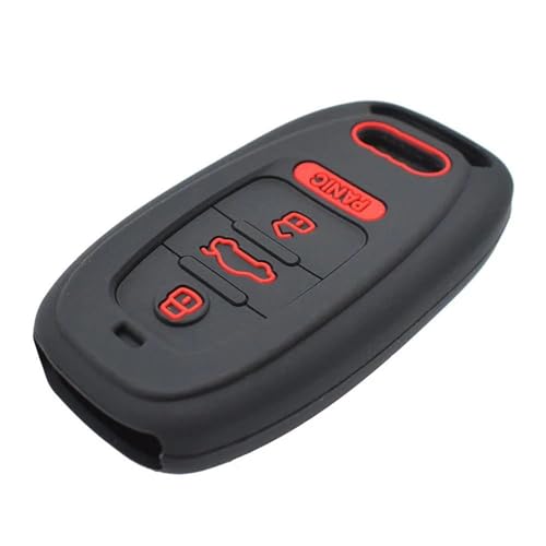 Coque clé Audi S5 réparer boîtier usé avec une protection silicone 3 boutons 2008-2012 - 4