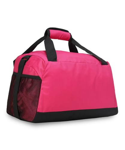 Image of Puma Unisex-Adult Fundamentals Polyester Carry On Luggage Sports Bag S, Garnet Rose-Fast Pink (9140103),24 Cm