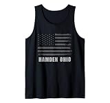 American Flag Hamden, Ohio USA Patriotic Souvenir Tank Top