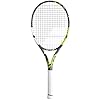 Babolat Pure Aero Team Tennis Racquet – Strung with 16g White Babolat Syn Gut at Mid-Range Tension (4 1/4″ Grip)