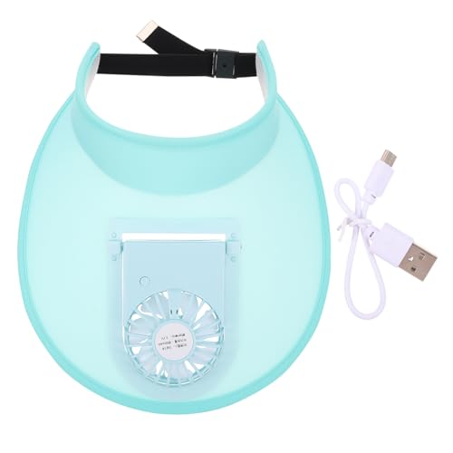 FOMIYES 1 Gorra De Béisbol con Ventilador Recargable Portátil para con Ventilador Solar Batería Visera De Playa para Exteriores para El Sol Ventilador De Refrigeración Portátil
