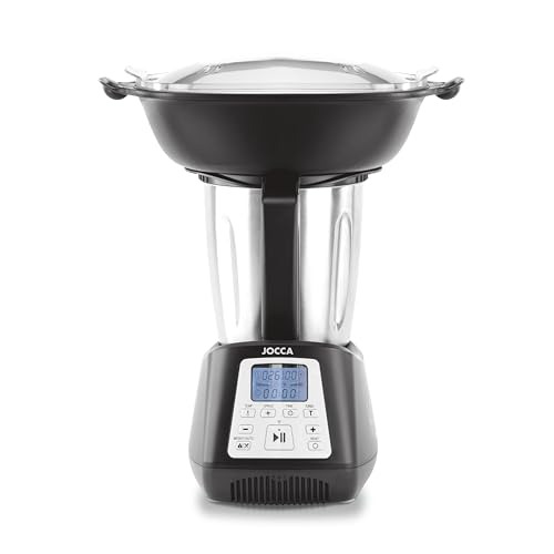 Jocca Robot de cuisine multifonction tout-en-un avec application, 12 modes de fonctionnement et 10 programmes internes, mixer, écraser, pétrir, cuire au four, mixer, blender et assistant de cuisine – Image 3