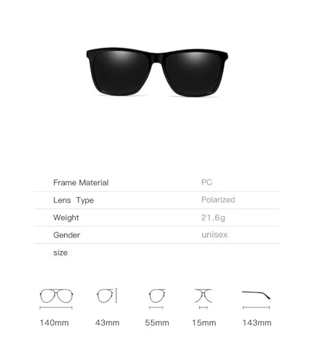 1PCS Sunglasses Unisex Square Vintage Lenses Feminino Polarized2