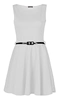 Algopix Similar Product 19 - Forever Womens Plain Sleeveless Belted