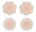 DaisyFormals Thin Pasties - Reusable Adhesive Silicone Nipple Covers(1 Pair Round + 1 Pair Flower )
