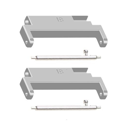 Conector ajustable para correa reloj 18mm-20mm metálico miniatura 1