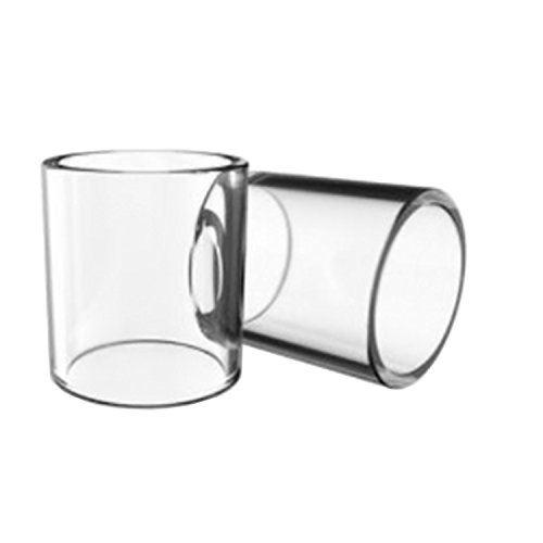 ELEAF- Lot de 2 Tubes Pyrex de remplacement pour clearomiseur MELO 4 D25- version 4.5 ml (Sans Nicotine Ni Tabac)