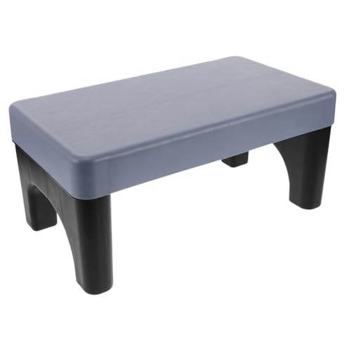 Tabouret WC physiologique portable bleu et noir pour adultes et enfants
