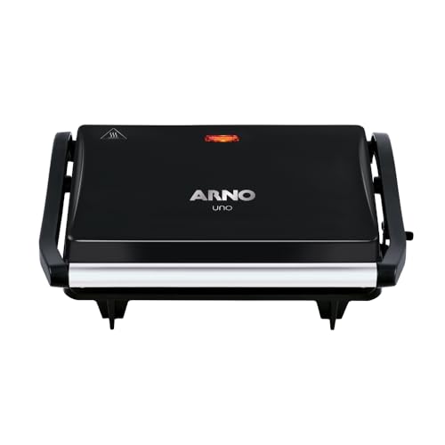 Grill Compacto Arno Preto GPTO - Compacto, Antiaderente e Fácil de Usar, 110V