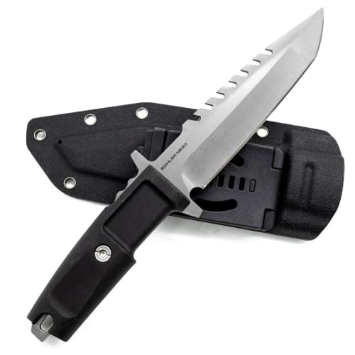 Image of Extrema Ratio Limited Edition Knife with Serrated Edge, with Kydex Sheath Black Handle For Kitchen