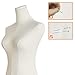 EaseHome Dress Form Mannequin Body, Female Mannequin Torso with Detachable Silvery Metal Stand and Rectangular Base for Clothing Dress Jewelry Display, Adjustable Height 50”-70” Beige Body