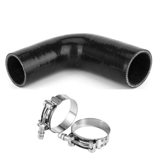 YSIL 3" to 3.5" 45 Degree Elbow Coupler Silicone Hose 4-Ply Reinforced Turbo Intercooler Intake Piping with T-Bolt Clamps 5MM Thickness by YSIL - Used condition - US$19.53