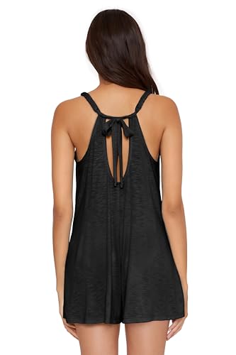 BECCA womens Breezy Basics Romper, Plunge Neck, Beach Cover Ups for Women2