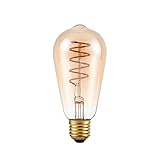 ★Multipropósito★ Bombilla LED E27 Edison Sin parpadeo ni deslumbramiento, puede crear una atmósfera romántica mediante un atenuador con control, perfecto para iluminación colgante, apliques de pared, en interiores o exteriores. Generalmente se utiliza para el hogar, decoración comercial, bar, cafetería y restaurante.