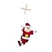 WFZ17 Adorno de Navidad, Papá Noel Marioneta, Marioneta, Muñeca para niños, juguete de Navidad 1